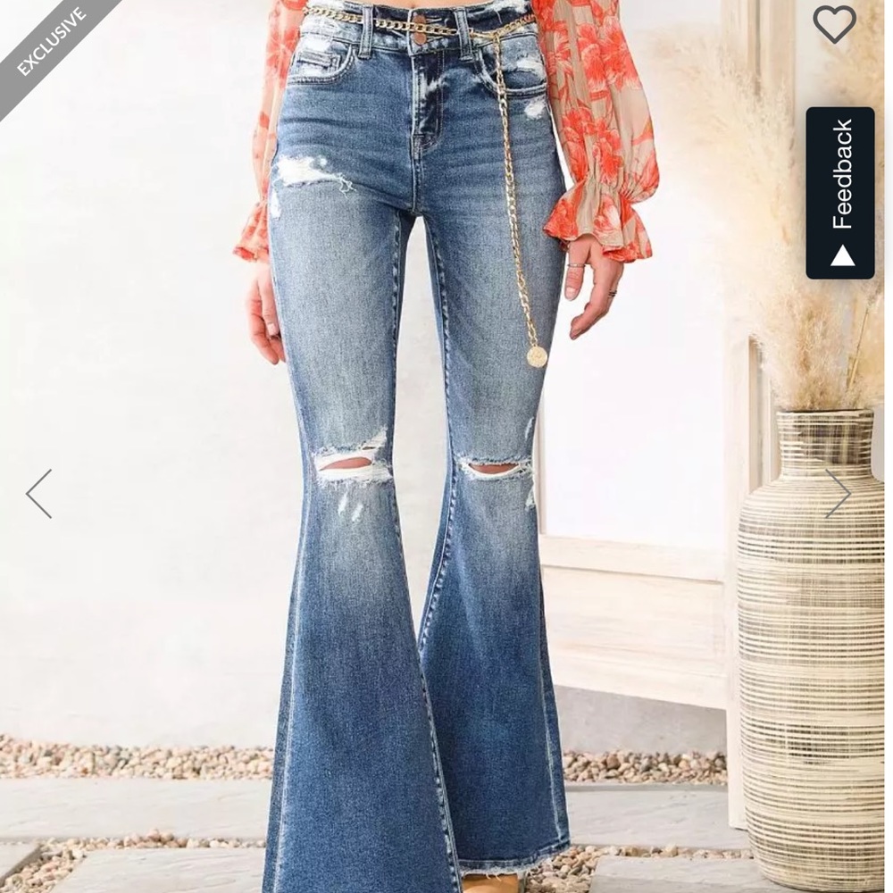 Flying Monkey High Rise Flare Jeans